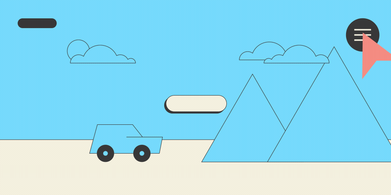 Menu Navigation Animation for Website Animation
