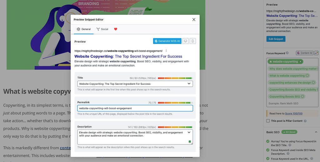 Meta Descriptions and Title Tags
